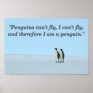Eu sou um poster do pinguim