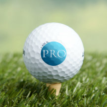 EU SOU UM PROFISSIONAL - Bola de Golfe Azul Person