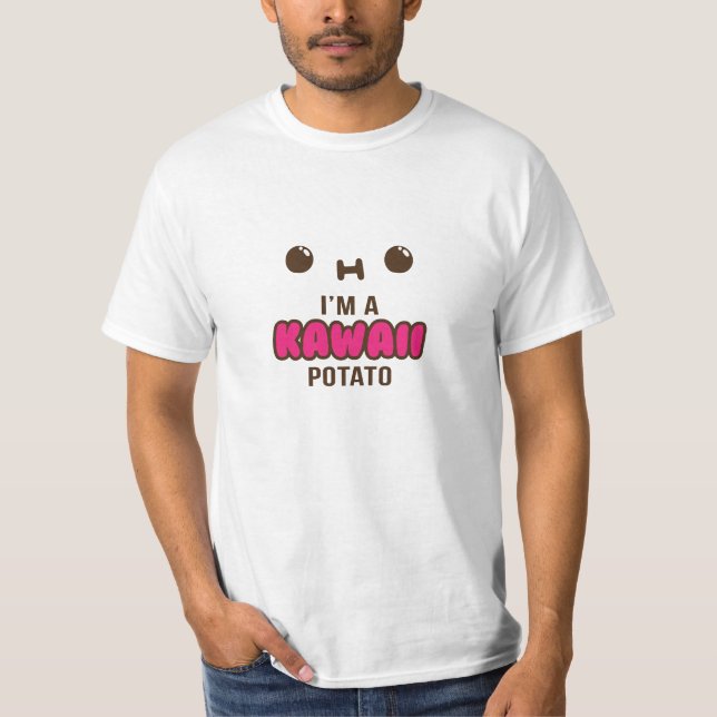 Eu sou um t-shirt da batata de Kawaii (Frente)