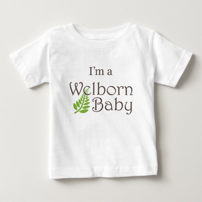 Eu sou um t-shirt do bebê do bebê de Welborn (Frente)