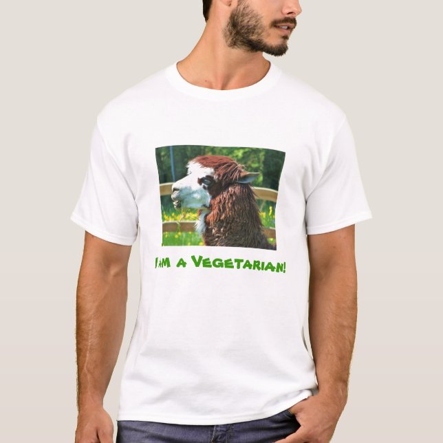 Eu sou um t-shirt do vegetariano (Frente)