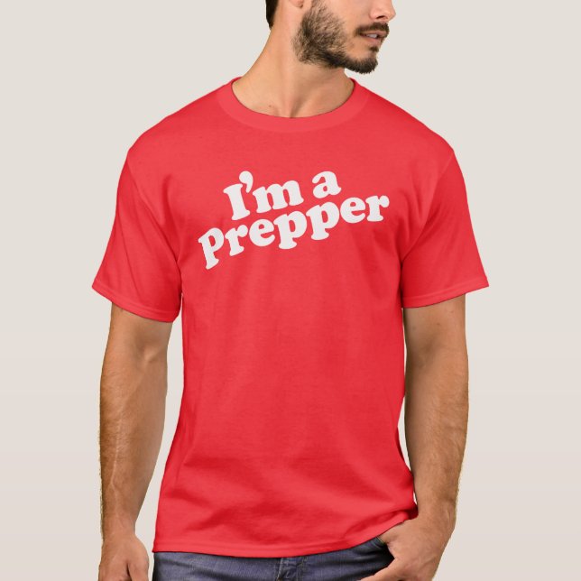 Eu sou um t-shirt dos homens de Prepper (Frente)