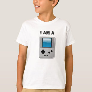Eu sou um t-shirt dos miúdos de Game Boy