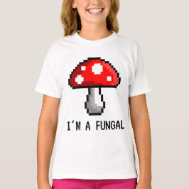 Eu sou um t-shirt fungoso do cogumelo do pixel (a