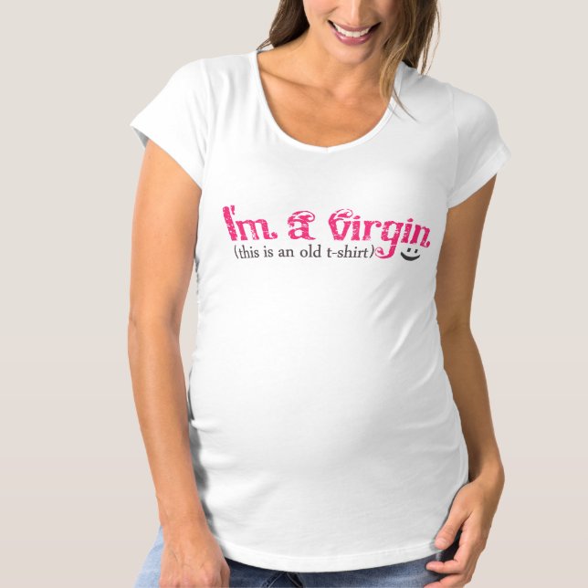 Eu sou um t-shirt VIRGEM (Frente)