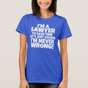 Eu sou uma camisa das mulheres do advogado