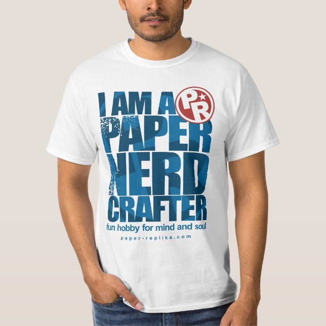 Eu sou uma camisa de papel do Crafter T do nerd (Frente)