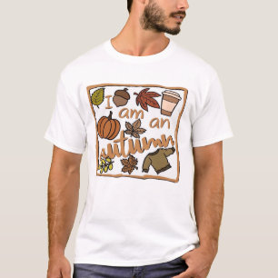 Eu sou uma camiseta clássica de outono
