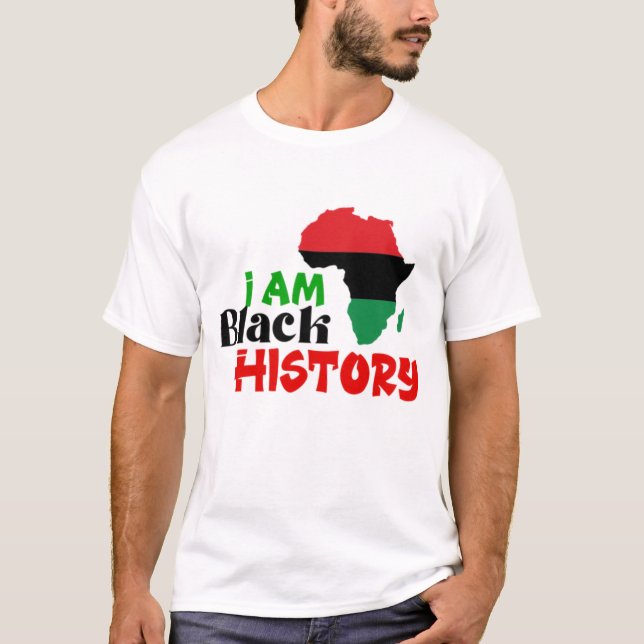 Eu Sou Uma Camiseta Da História Negra (Frente)