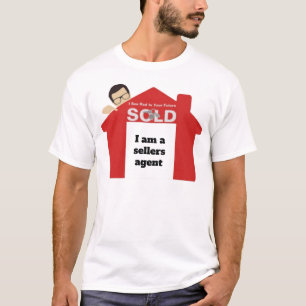 Eu sou uma camiseta de agente de vendas de imóveis