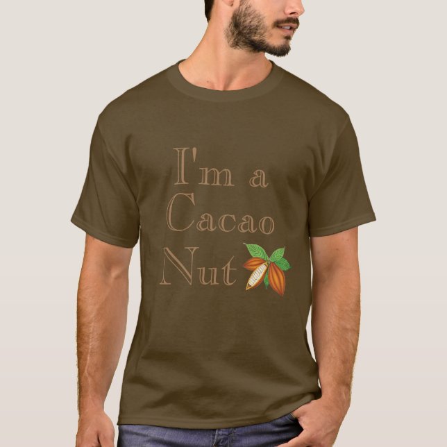 Eu sou uma camiseta de cabra de Cacao (Frente)