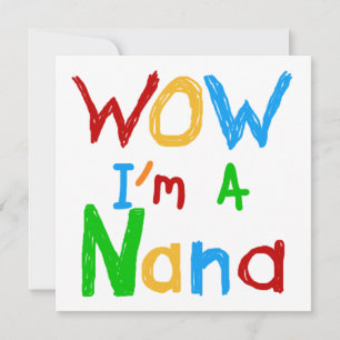 Eu sou uma camiseta de Nana e presentes