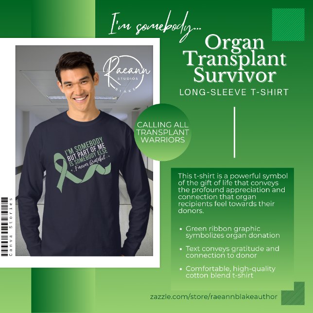 Eu Sou uma Camiseta de Sobrevivente de Transplante (Criador carregado)