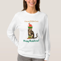 Eu sou uma camiseta Elfie Cat