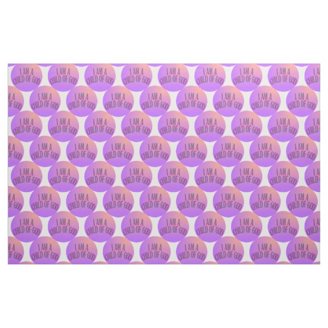 Eu sou uma criança do tecido pontilhado roxo do (Fat Quarter)