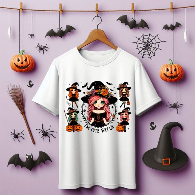 Eu sou uma t-shirt de bruxa (I'm Cute Witch T-shirt )