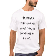 Eu sou vegan - camisa