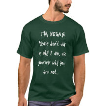 Eu sou vegan - camisa