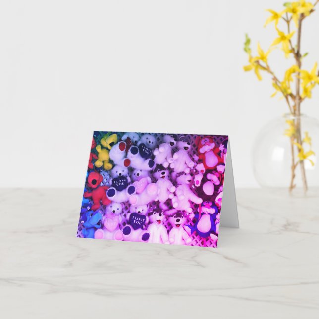 Eu Te Amo A Colocar Cartão De Nota De Vazio De Urs (Flor Amarela)