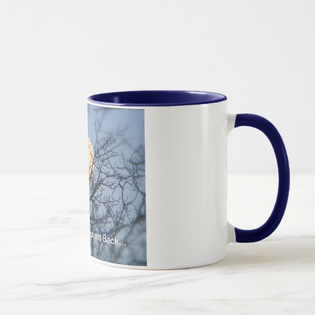 Eu te amo à lua e à caneca traseira do presente (Direita)
