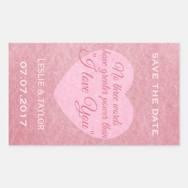 "Eu te amo" adesivos personalizados (Frente)