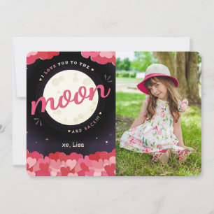 Eu Te Amo Ao Cartão com fotos Da Lua E Do Fundo