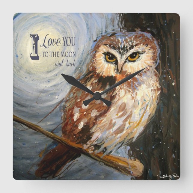 Eu Te Amo Ao Relógio Da Lua E Da Parede De Trás (Frente)