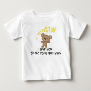 Eu Te Amo Até As Estrelas E De Volta Bebê Camiseta