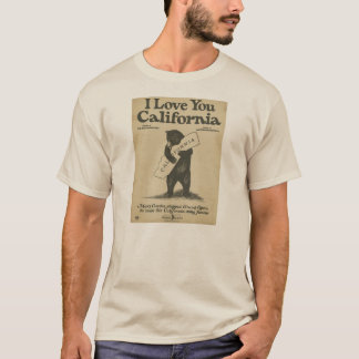 Eu te amo camisa de Califórnia
