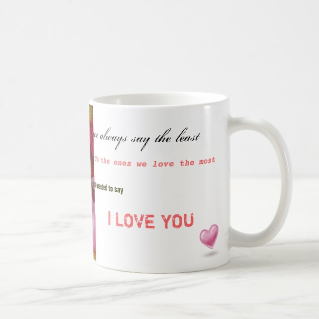 "EU TE AMO" caneca (Direita)