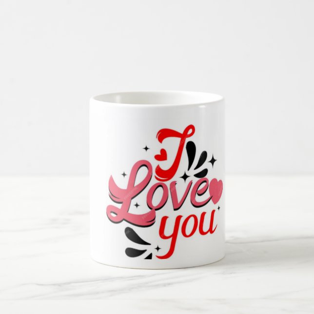 Eu te amo caneca de café (Centro)