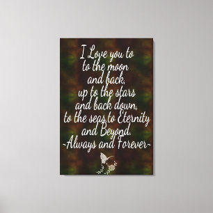 Eu te amo Canvas Wrap