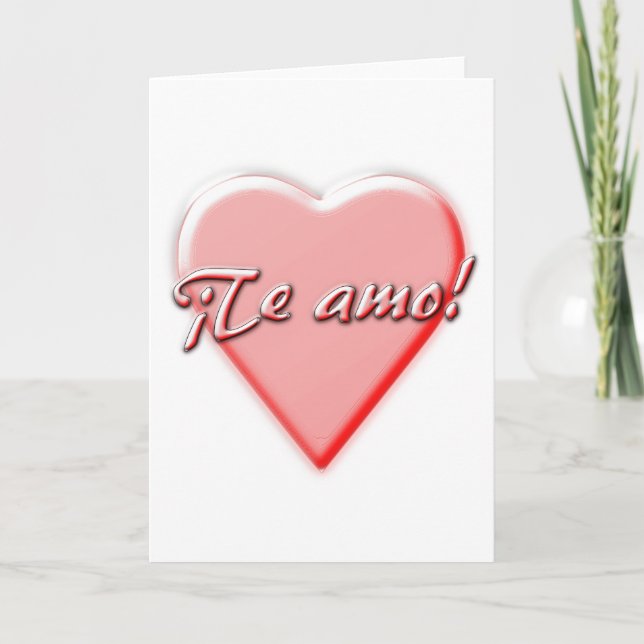 Eu te amo cartão (Frente)