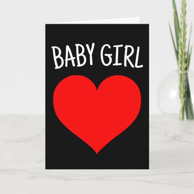 EU TE AMO CARTÃO ROMÂNTICO DA MENINA DO BEBÊ (Frente)
