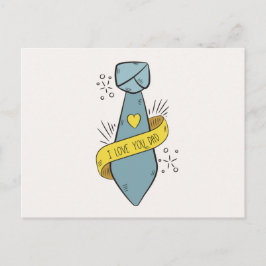 Eu Te Amo Dia de os pais Pai | Cartão Postal