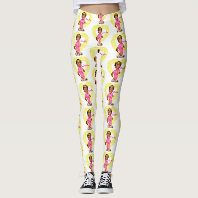eu te amo donald trump leggings (Frente)