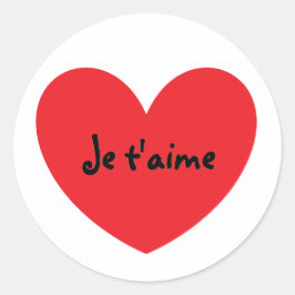 "Eu te amo" em adesivos franceses