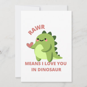 Eu te amo em dinossauro