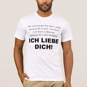 Eu Te Amo Ich Liebe Dich Camiseta Divertida