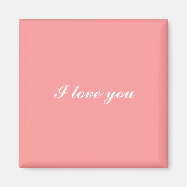 Eu te amo íman rosa (Frente)
