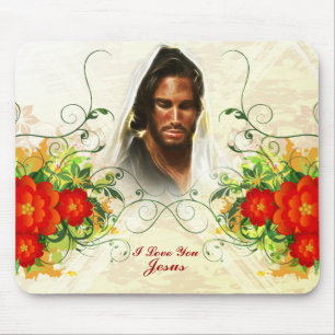 Eu Te Amo Jesus / Abstrato Art 42A Mousepad