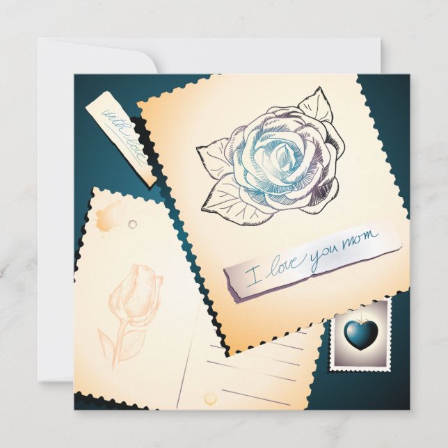 Eu te amo mãe, carta (Frente)