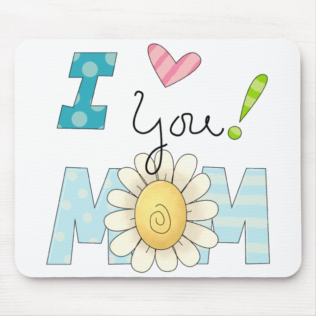 Eu Te Amo Mãe Mousepad (Frente)