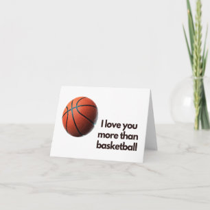Eu Te Amo Mais Do Que Basquetebol Cartão de Boas V