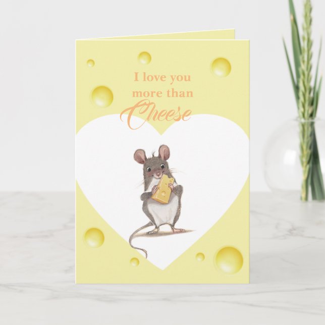 Eu Te Amo Mais Do Que Cartão De Queijo (Frente)