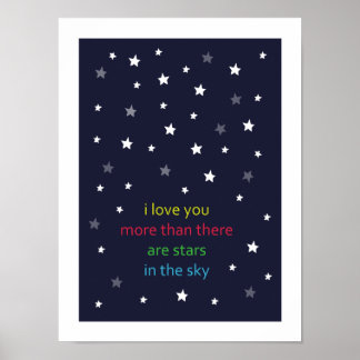 eu te amo mais do que há estrelas - poster