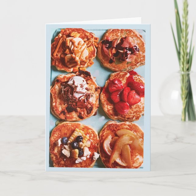 EU TE AMO ***MAIS DO QUE PANQUECAS*** CARTÃO DE AM (Frente)