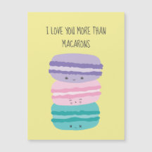 Eu te amo mais que Macarons Kawaii Pastel Cute