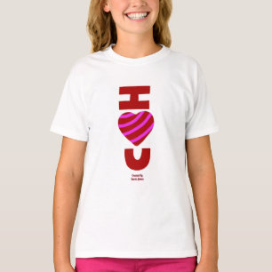 Eu Te Amo, Meninas, Camisa Básica Branca