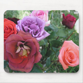 Eu te amo mousepad do jardim de rosas